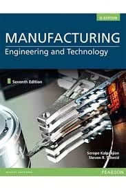 Manufacturing Engineering and Technology,  By Serope Kalpakjian Seventh Edition, Pearson Education