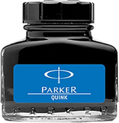 Parker Vector Metallix Chrome Trim Fountain Pen (Fine Nib) | Blue Body Color with Quink Ink Bottle | Novel Gifts for Professionals| Ideal for Corporate Use