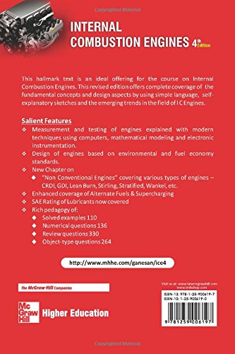 INTERNAL COMBUSTION ENGINES, 4TH EDN  by v ganesan