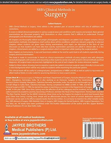 SRB's Clinical Methods in Surgery      by Sriram Bhat M. 3rd edition