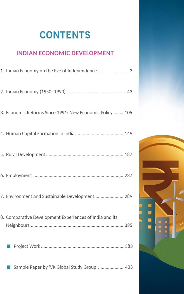 Indian Economic Development for Class 12 | CBSE (NCERT Solved) | Examination 2025-26 | By T.R. Jain & V.K. Ohri