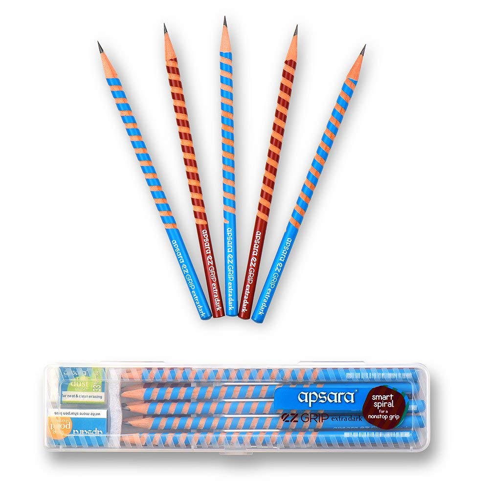 Apsara EZ Grip Extra Dark Pencils - Pack of 10