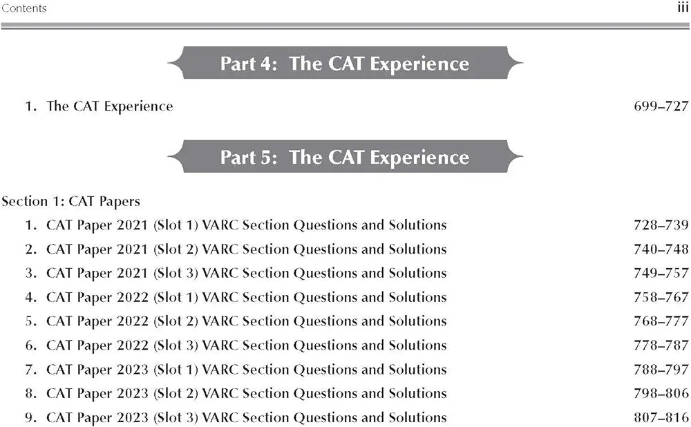 Verbal Ability & Reading Comprehension for CAT 2025 by Arun Sharma | 11th edition (latest) | VARC | CAT/ MBA entrance exam book with Solved Previous Years' Papers (2017-2023) PYQs | Brand new section - 'The CAT Experience' | by Arun Sharma