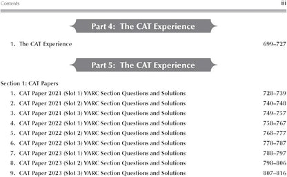 Verbal Ability & Reading Comprehension for CAT 2025 by Arun Sharma | 11th edition (latest) | VARC | CAT/ MBA entrance exam book with Solved Previous Years' Papers (2017-2023) PYQs | Brand new section - 'The CAT Experience' | by Arun Sharma