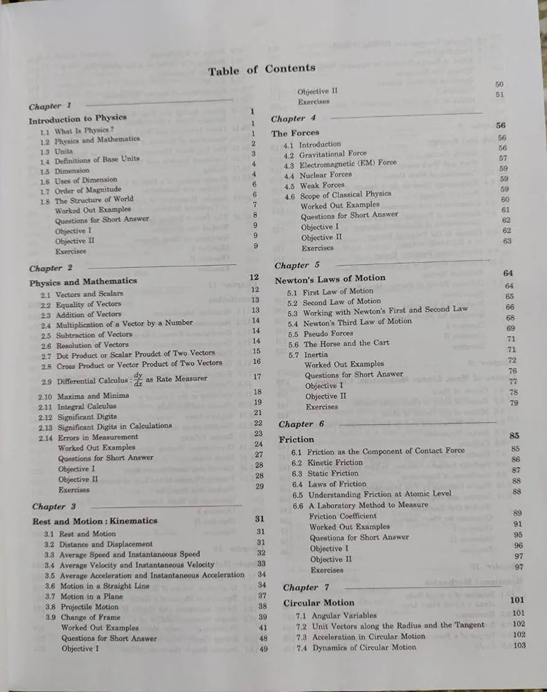 Concept of Physics by H.C Verma Part - I