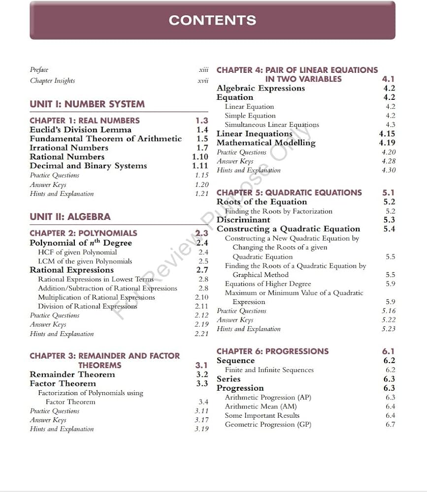 PEARSON IIT FOUNDATION MATHEMATICS 2023 CLASS 10
