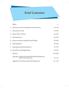 JEE (Advanced) Waves and Thermodynamics with Free Online Assessments and Digital Content 2023