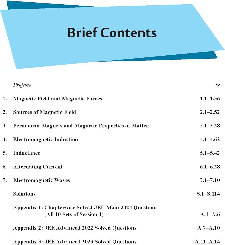 JEE Advanced Magnetism and Electromagnetic Induction with Free Online Assessments and Digital Content (Concept videos and Solution videos) 2024