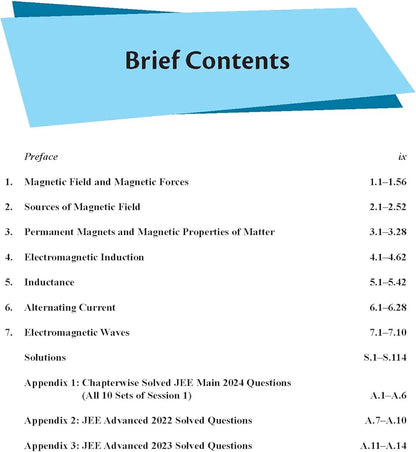 JEE Advanced Magnetism and Electromagnetic Induction with Free Online Assessments and Digital Content (Concept videos and Solution videos) 2024