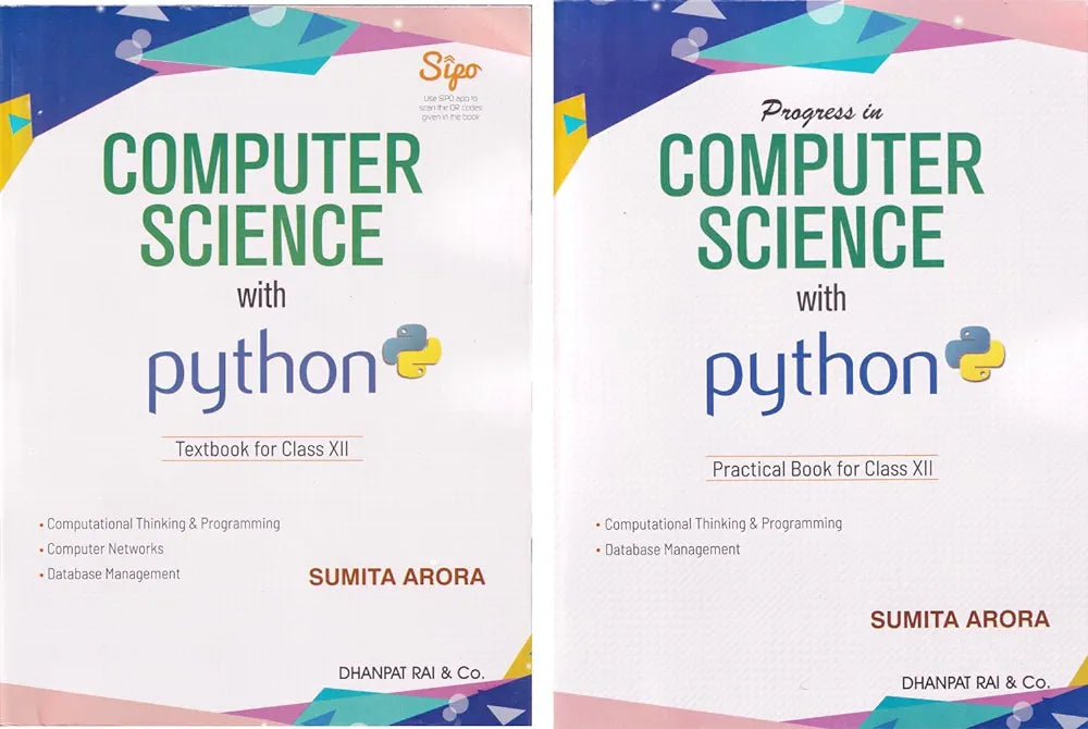 Progress In Computer Science With Python Textbook & Practical Book For Class 12 - by Sumita Arora (2024-25 Examinatio