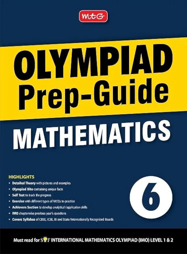 Olympiad Prep-Guide Mathematics Class - 6, IMO Chapterwise Previous Year Question Paper For 2022-23 Exam [Paperback] MTG Editorial Board