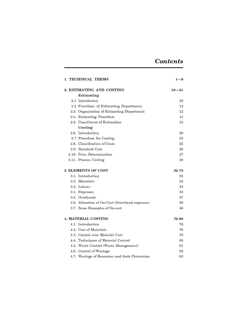 Mechanical Estimating and Costing Including Contracting by S.C.Sharma T.R.Banga  Edition 2016