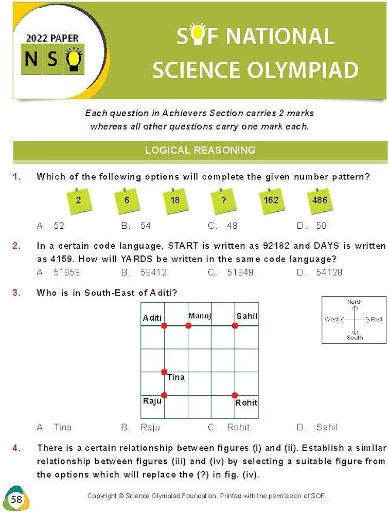 MTG National Science Olympiad (NSO) Workbook for Class 4 - Quick Recap, MCQs, Previous Years Solved Paper and Achievers Section - SOF Olympiad Preparation Books For 2023-2024 Exam ANIL AHLAWAT