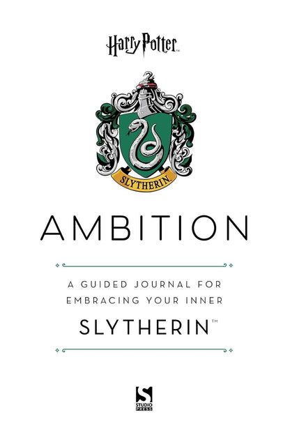 Harry Potter: Ambition: A guided journal for cultivating your inner Slytherin Hardcover – November 19, 2020