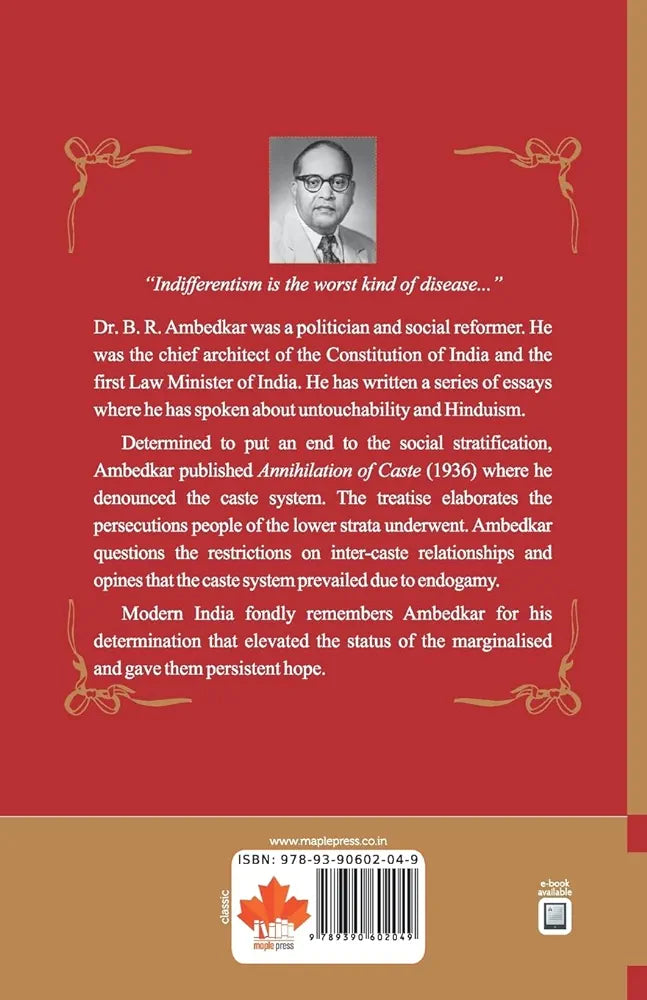 B.R. Ambedkar
 
Annihilation of Caste and other essays [Paperback] B.R. Ambedkar