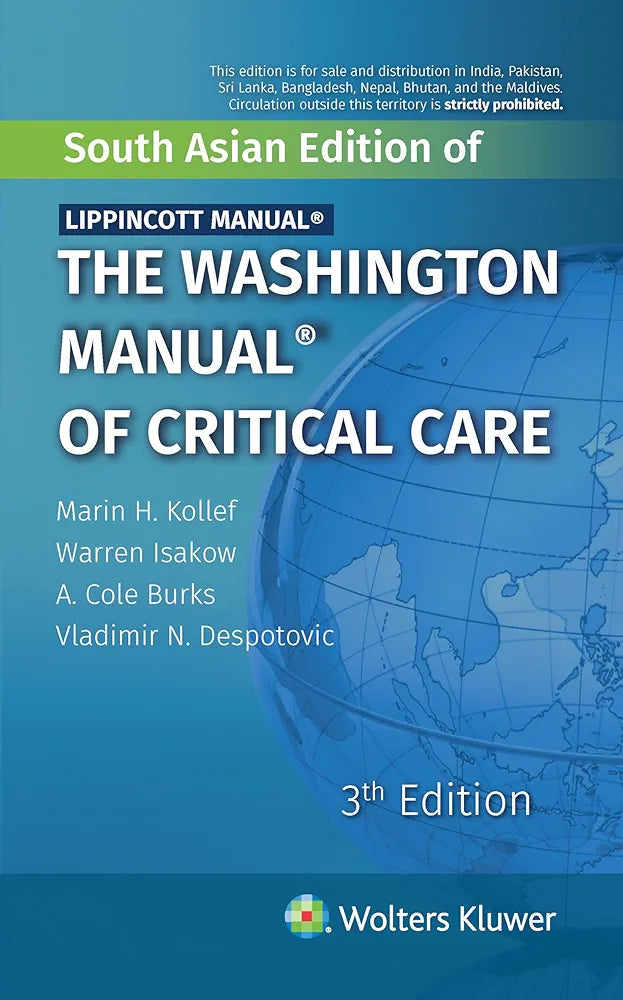 The Washington Manual of Critical Care South Asian Edition by Marin H.kollef 3rd edition