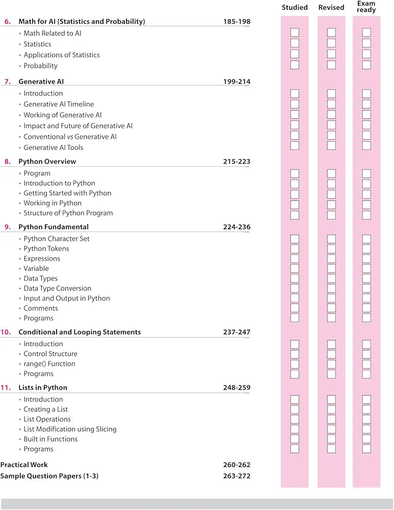 Arihant All in One Artificial Intelligence Class 9 for CBSE Exams 2025-26 | Revised Edition as per latest syllabus | CBQs, Focused Theory, Practice Exercises, Sample Papers