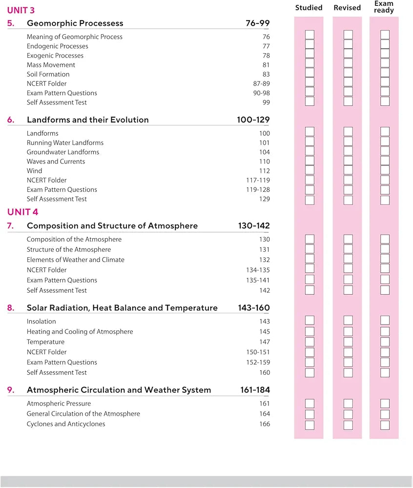 Arihant All in One Geography Class 11 for CBSE Exams 2025-26 | Revised Edition as per latest syllabus | Simplified Theory, All Types of Exam Pattern Questions, CBQs, MCQs, A-R, Case Based, Sample Question Papers, Mind Maps, Topic & Chapter Exercises