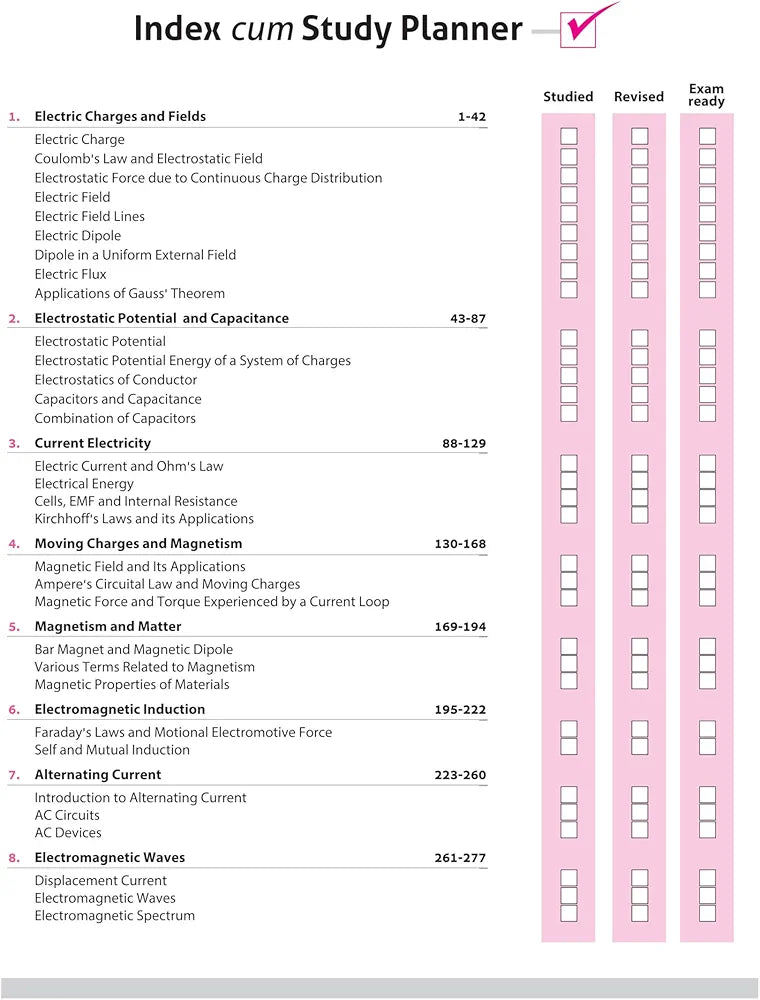Arihant All in One Physics Class 12 for CBSE Exams 2025-26 | Revised Edition as per latest syllabus | Simplified Theory, In Text & Chapter Exercises, All Types of Exam Pattern Questions, CBQs, MCQs, A-R, Case Based, Sample Question Papers, Mind Maps