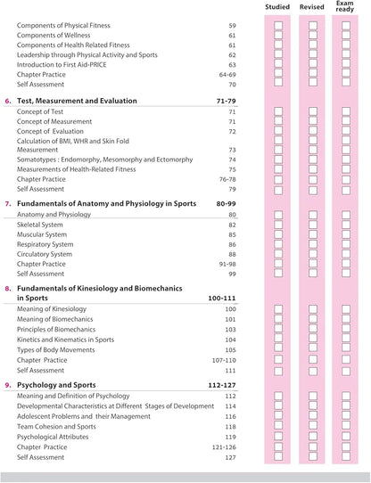 Arihant All in One Physical Education Class 11 for CBSE Exams 2025-26 | Revised Edition as per latest syllabus | Simplified Theory, All Types of Exam Pattern Questions, CBQs, MCQs, A-R, Case Based, Sample Question Papers, Practical Work