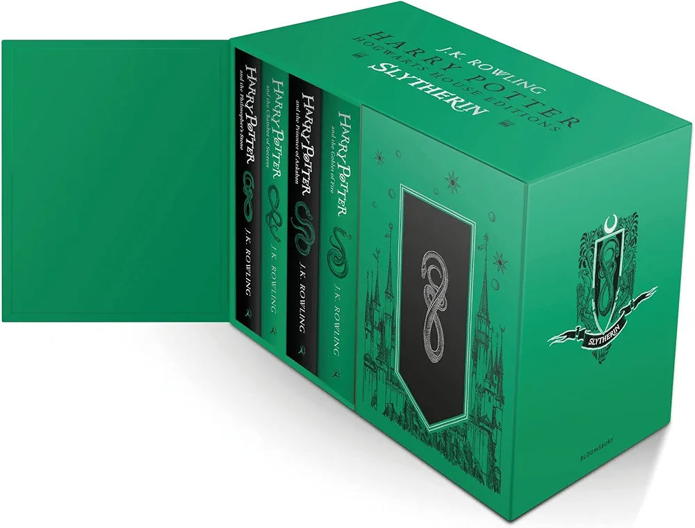 J.K. Rowling
 HARRY POTTER SLYTHERIN HOUSE BOX SET ( Hard cover)