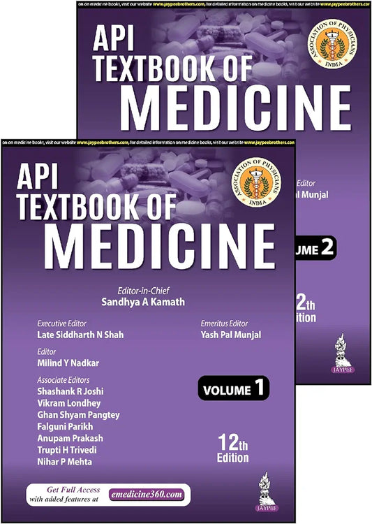 API Textbook of Medicine (2 Volumes) by Sandhya A Kamath 12th Edition