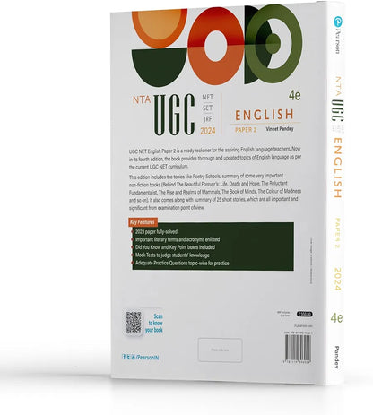 NTA UGC/NET/SET/JRF English Paper 2, Includes 2023 Solved Papers, 4th Edition - 2024