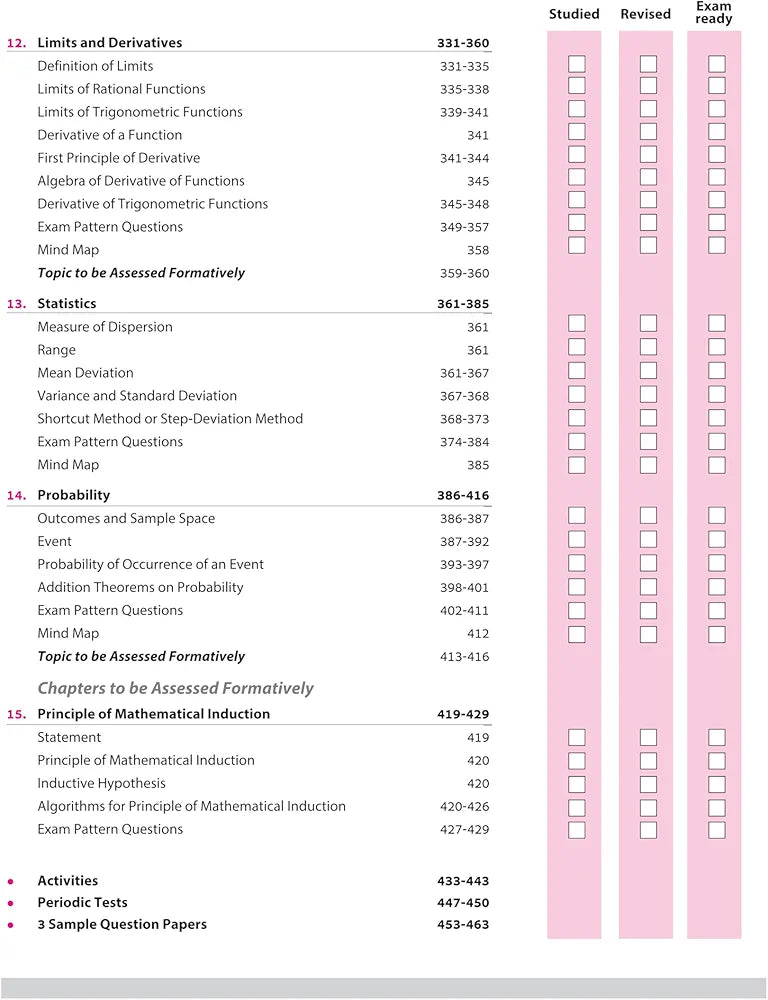Arihant All in One Mathematics Class 11 for CBSE Exams 2025-26 | Revised Edition as per latest syllabus | Simplified Theory, All Types of Exam Pattern Questions, CBQs, MCQs, A-R, Case Based, Sample Question Papers, Mind Maps, Topic & Chapter Exercises
