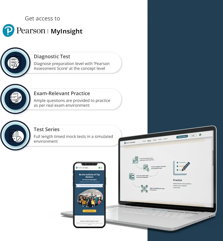 Pearson IIT Foundation'24 Mathematics Class 8, As Per CBSE, ICSE . For JEE | NEET | NSTE | Olympiad | Free access to elibrary, vidoes & Myinsights Self Preparation - 6th Edition By Pearson