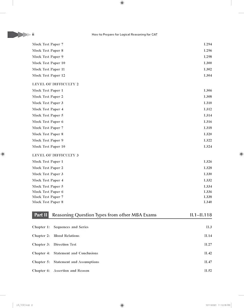 Logical Reasoning for CAT 2025 by Arun Sharma | 7th edition (latest) | LR | CAT/ MBA entrance exam preparation book with Solved Previous Years' Papers (PYQs)| 30 Mock Test Papers with new questions by Arun Sharma