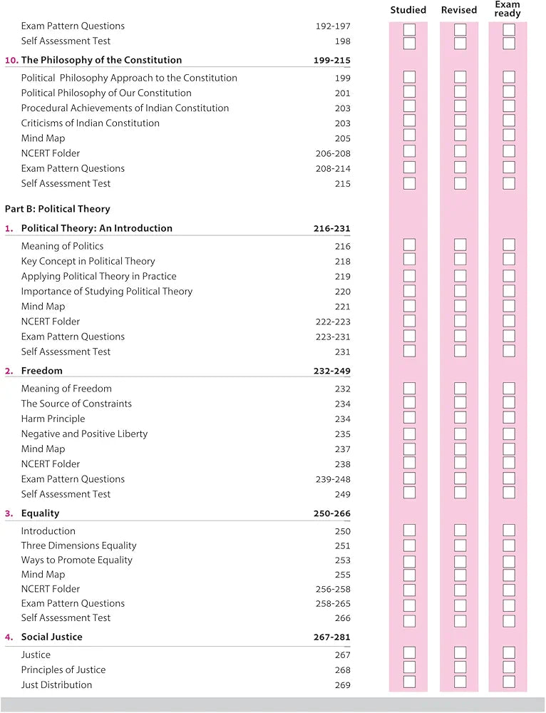Arihant All in One Political Science Class 11 for CBSE Exams 2025-26 | Revised Edition as per latest syllabus | Simplified Theory, All Types of Exam Pattern Questions, CBQs, MCQs, A-R, Case Based, Sample Question Papers, Mind Maps, & Project Work
