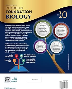 Pearson IIT Foundation'24 Biology Class 10, As Per CBSE, ICSE . For JEE | NEET | NSTE | Olympiad|Free access to elibrary, vidoes & Myinsights Self Preparation - 6th Edition By Pearson