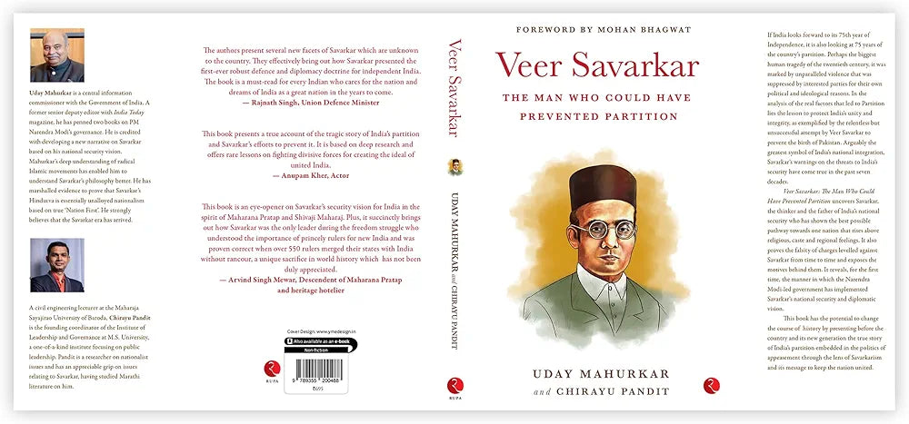VEER SAVARKAR: THE MAN WHO COULD HAVE PREVENTED PARTITION: SAVARKARTHE MAN WHO COULD HAVE PREVENTED PARTITIONUday – 12 October 2021 by Uday Mahurkar (Author), Chirayu Pandit (Author)(Grade:B)