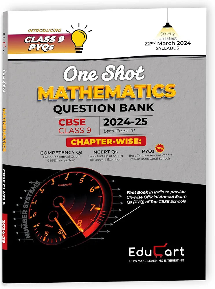 Bank Shot Math Problems ADUCART ONE SHOT MATHEMATICS QUESTION BANK CBSE 2024-25 CLASS 9 – NEW ...
