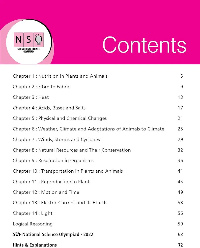 MTG National Science Olympiad (NSO) Workbook for Class 7 - Quick Recap, MCQs, Previous Years Solved Paper and Achievers Section - SOF Olympiad Preparation Books For 2023-2024 Exam ANIL AHLAWAT