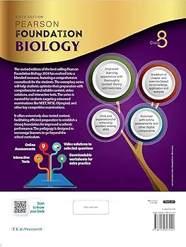Pearson IIT Foundation'24 Biology Class 8, As Per CBSE, ICSE. For JEE | NEET | NSTE | Olympiad |Free access to elibrary, vidoes & Myinsights Self Preparation - 6th Edition By Pearson