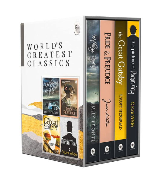 World’s Greatest Classic (Set of 4 Books) Paperback – 1 February 2021 by Jane Austen F. Scott Fitzgerald, Oscar Wilde, Emily Brontë (Author)