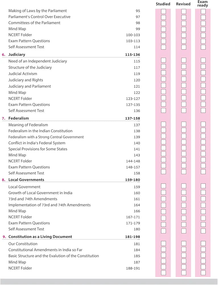 Arihant All in One Political Science Class 11 for CBSE Exams 2025-26 | Revised Edition as per latest syllabus | Simplified Theory, All Types of Exam Pattern Questions, CBQs, MCQs, A-R, Case Based, Sample Question Papers, Mind Maps, & Project Work