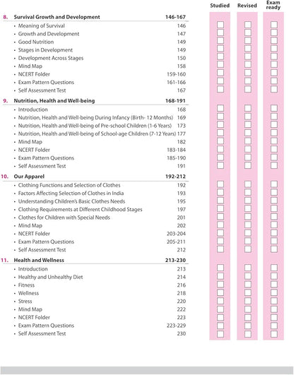 Arihant All in One Home Science Class 11 for CBSE Exams 2025-26 | Revised Edition as per latest syllabus | Simplified Theory, All Types of Exam Pattern Questions, CBQs, MCQs, A-R, Case Based, Sample Question Papers, Mind Maps, & Project Work