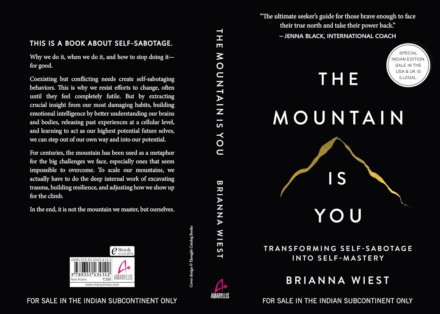 The Mountain Is You: Transforming Self-Sabotage Into Self-Mastery (English) [ A+ ]