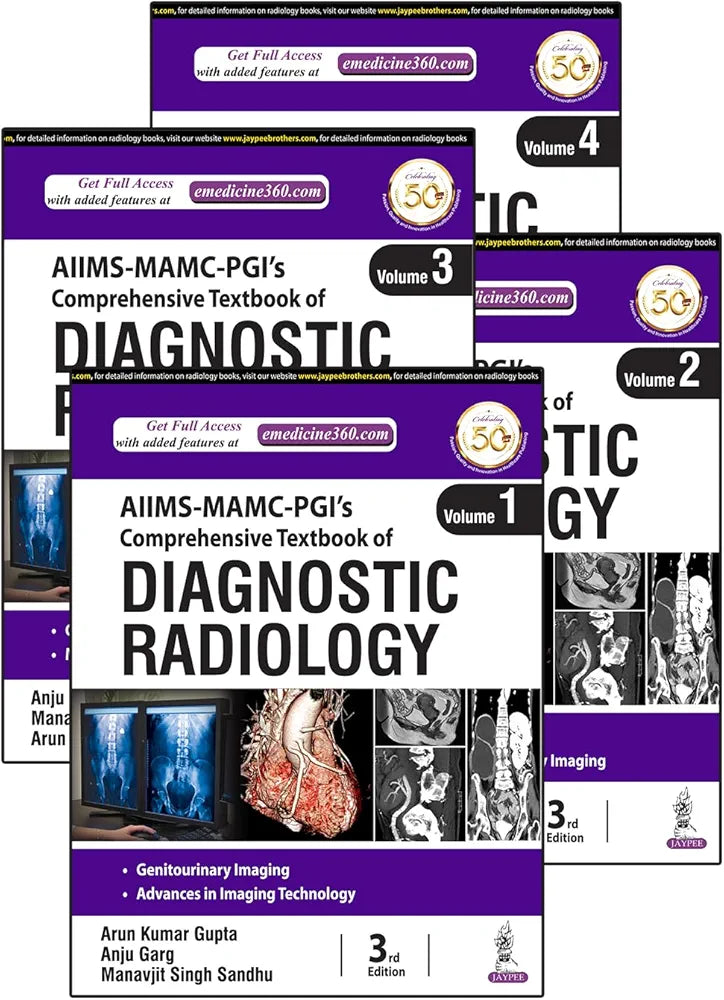 AIIMS-MAMC-PGI’s Comprehensive Textbook of Diagnostic Radiology (4 Volume Set) by Arun Kumar Gupta (Hardcover)