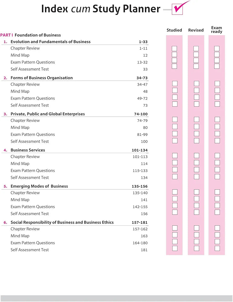 Arihant All in One Business Studies Class 11 for CBSE Exams 2025-26 | Revised Edition as per latest syllabus | Simplified Theory, All Types of Exam Pattern Questions, CBQs, MCQs, A-R, Case Based, Sample Question Papers, Mind Maps, & Project Work