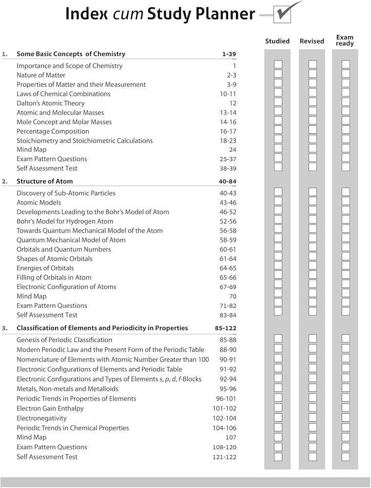 Arihant All in One Chemistry Class 11 for CBSE Exams 2025-26 | Revised Edition as per latest syllabus | Simplified Theory, All Types of Exam Pattern Questions, CBQs, MCQs, A-R, Case Based, Sample Question Papers, Mind Maps