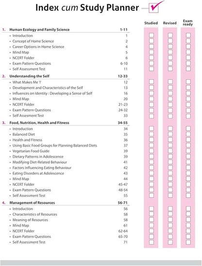 Arihant All in One Home Science Class 11 for CBSE Exams 2025-26 | Revised Edition as per latest syllabus | Simplified Theory, All Types of Exam Pattern Questions, CBQs, MCQs, A-R, Case Based, Sample Question Papers, Mind Maps, & Project Work