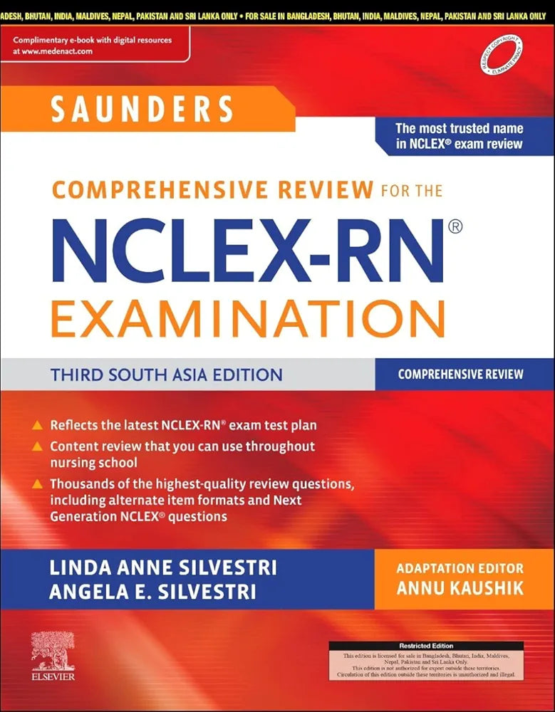 Saunders Comprehensive Review for the NCLEX-RN Examination, 3rd South Asia Edition by Linda Anne Silvestri