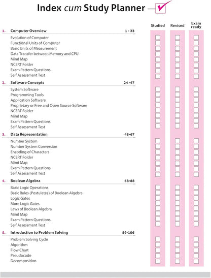 Arihant All in One Computer Science Class 11 for CBSE Exams 2025-26 | Revised Edition as per latest syllabus | Simplified Theory, Topic & Chapter Exercises, All Types of Exam Pattern Questions, CBQs, MCQs, A-R, Case Based, Sample Question Papers, Mind Map