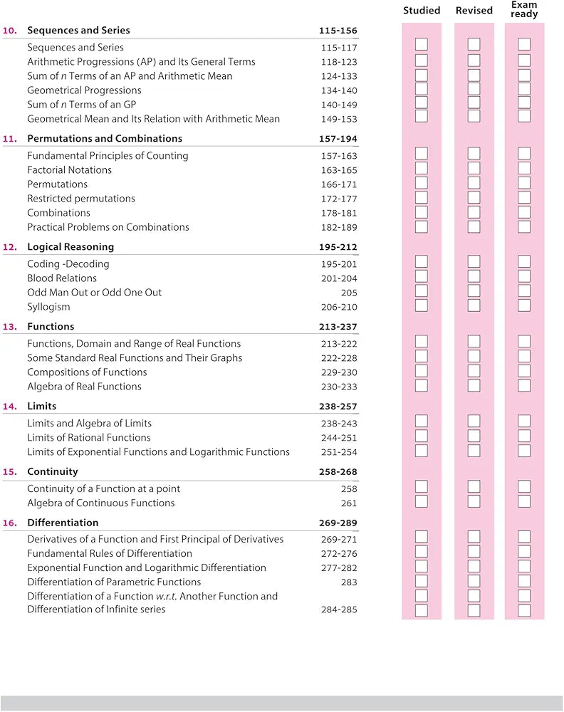 Arihant All in One Applied Mathematics Class 11 for CBSE Exams 2025-26 | Revised Edition as per latest syllabus | Simplified Theory, All Types of Exam Pattern Questions, CBQs, MCQs, A-R, Case Based, Sample Question Papers, Log Table