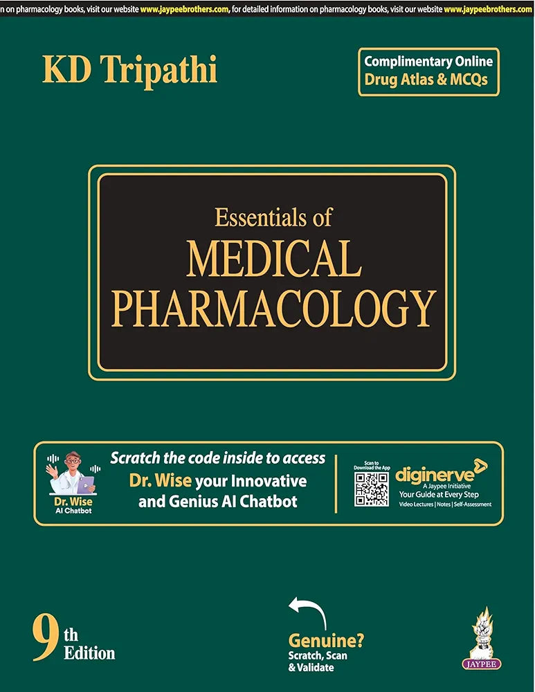 Essentials of Medical Pharmacology by KD Tripathi 9th edition