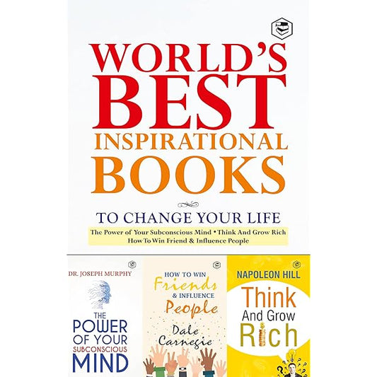 Napoleon Hill; Dr. Joseph Murphy; Dale Carnegie
World’s Best Inspirational Books to Change Your Life (Box Set of 3 Books) - The Power of Your Sub-conscious Mind; Think & Grow Rich & How to win Friends & Influence People