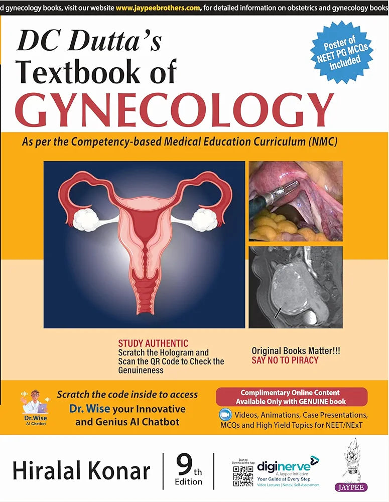 DC Dutta’s Textbook of Gynecology by Hiralal Konar 9th edition